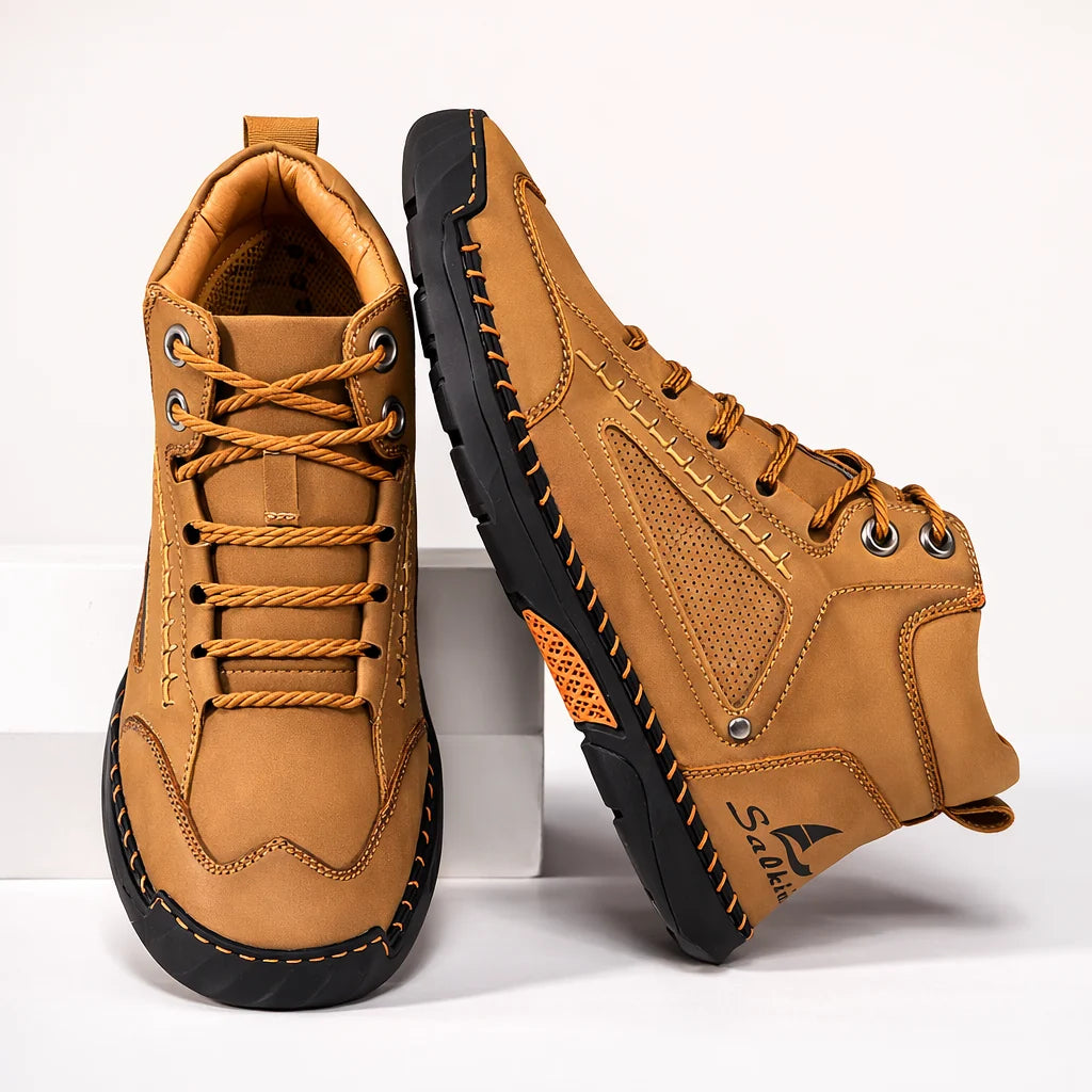 Botas de cuero cómodas para hombre