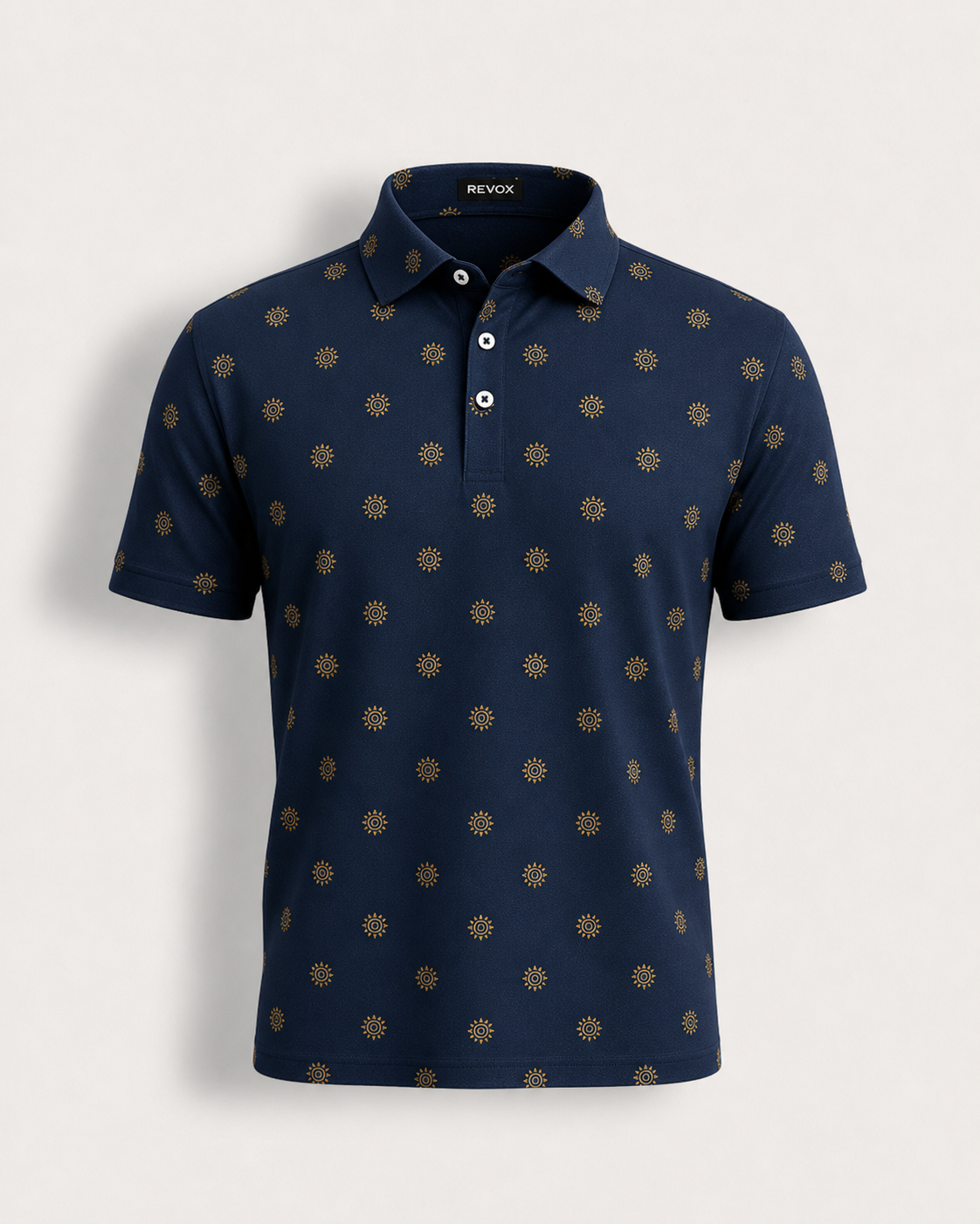 Polo de Golf El Sol Azteca — Edición Dorada
